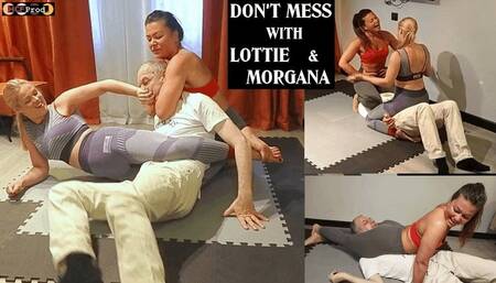 LOTTIE and MORGANA DOUBLE HUMILIATE the sarcastic old french Macho (480p)