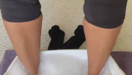 Pedicure and bubbles