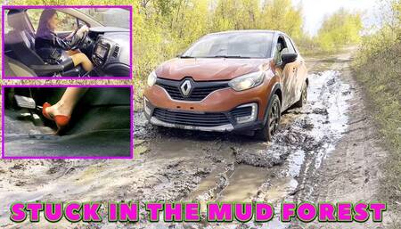 IRINA SECRETARY IS STUCK IN MUDDY IN THE FOREST 4K FULL VIDEO 16 MIN