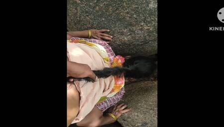 Fucking stepmom in doggy style in jungle