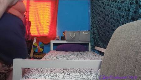 Pink Fuzzy Slippers & Long Toenails