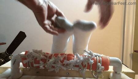 Itchy Reeboks from Underneath - itching feet in Reeboks tickled and more itching powder