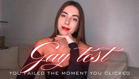 Gay test - You failed the moment you clicked - Humiliation - Bi curious - Feminist Femdom