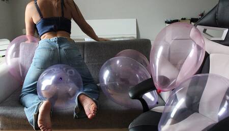 Stella gioca e scoppia palloncini sapone crystal