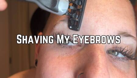 Phoenix Bates Shaving Off Eyebrows 4k HD - Hair Cut Fetish - Eyebrow Shave - Razor Shave - Extreme Close Ups