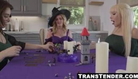 Coco Lovelock's double trouble spit roast by two ts hotties