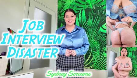 Job Interview Disaster - You Make Sydney Screams Strip Naked During Job Interview And Spread Their Ass For You - Made to Strip, ENF, Office Domination - HD 720 MP4