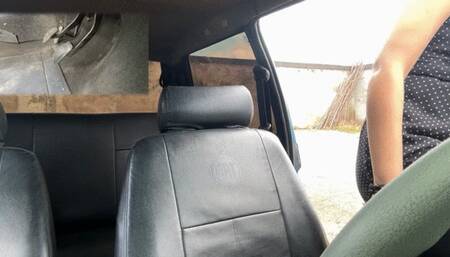 Kalinda backs the car out