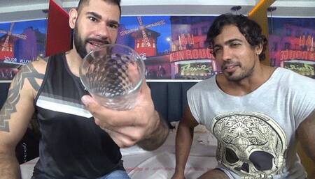 Sever e humiliation with two alphas males with a spit tsunami - Daniel Santiago and Thalles Jones - Full version in Full HD