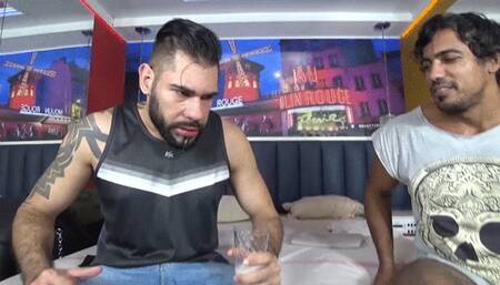 Sever e humiliation with two alphas males with a spit tsunami CLIP 2 - Daniel Santiago and Thalles Jones - Full version in Full HD