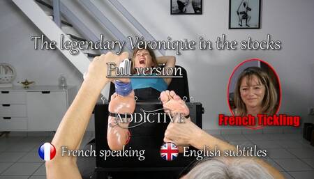 30 min The legendary Veronique of "French Tickling" tickled in the stocks FULL Version ( with English subtitles )
