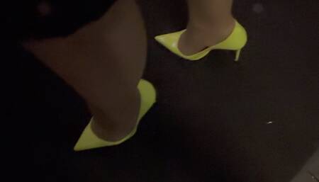 Club night in yellow loubs Part 1 going out