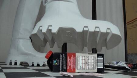 Tanja makes me cum under her monstrous boots - Cam 2