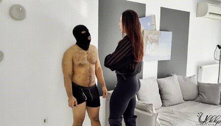 Miss M Height Comparison and the Unruly Handyman