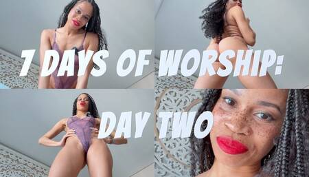 7 Days Of Worship: Day Two- Ebony Femdom Goddess Rosie Reed Essential Slave Task Worship Orders- standard definition