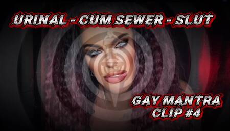 Urinal - Cum Sewer - Slut: Gay Mantra Clip #4