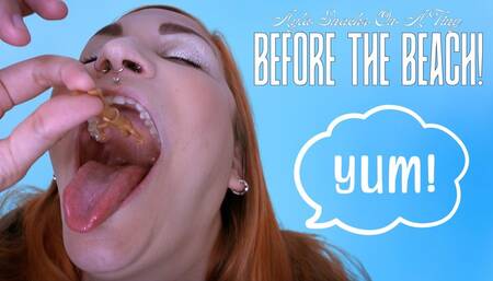 Ayla Aysel Snacks On A Tiny Before The Beach! - HD MP4 1080p Format