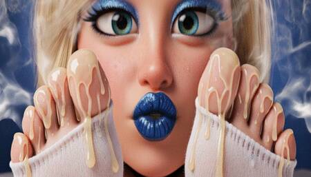 CLEAN MY CUM TOES CUCKY