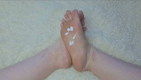 Lotioned Toes and Soles