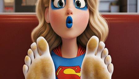 SMELLY SUPERGIRL SOCKS