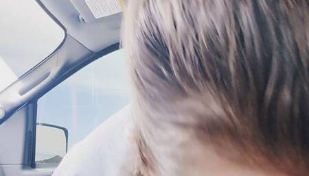 Cute Alt Girl in Glasses Give You Road Head