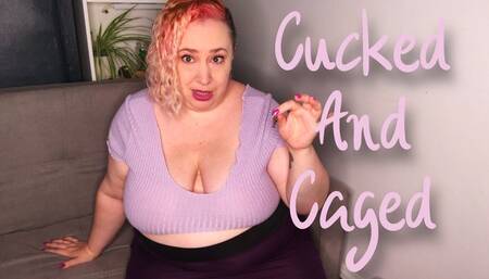 Caged and Cucked - Nimue Allen, femdom, bbw, British, wmv