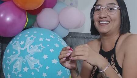 Blow to pop balloons 5 inch