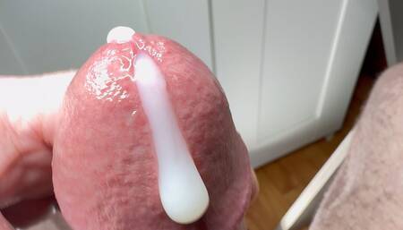 Suddenly My Penis Squirts Thick White Cream Out of the Hole