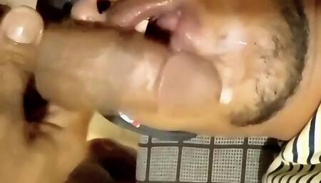 Seducing the Plumber With a Wet Blowjob