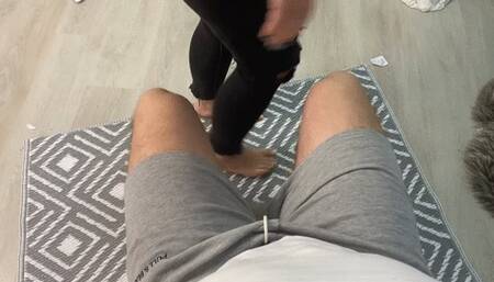 Hot blonde farting on your lap POVV