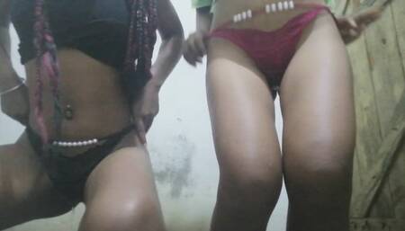 Nikki & Serena wetting panties together