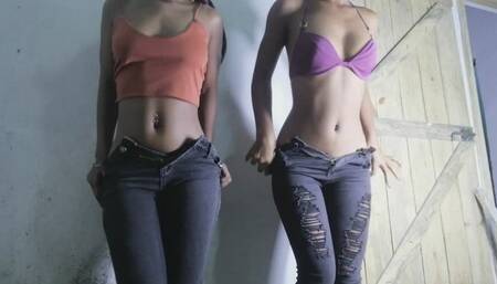First time wetting our jeans together