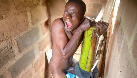Young Man on uncompleted building doing what he no about