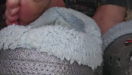 Shoe play in my fuzzy crocs no socks