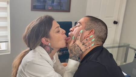 Kinky Tongue Tutor Summer Raez Makes Latino Brat Suck Her Tongue | Tongue Sucking Fetish | Licking | Teacher Tongue Suck