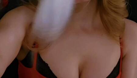 My eyes are up here, no, up further, further ;) muaa xx