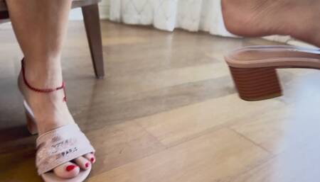 Shoe Dangling Sexy Soles and Perfect Toes!