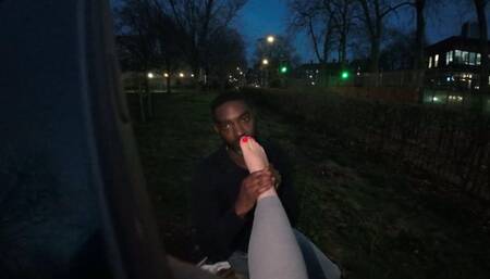 UK Foot Queen Katlyn Moree Shows No Mercy In Public - Interracial Foot Domination Compilation