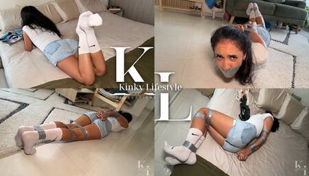 You Got Lucia with Elbows Together in Her Long Socks