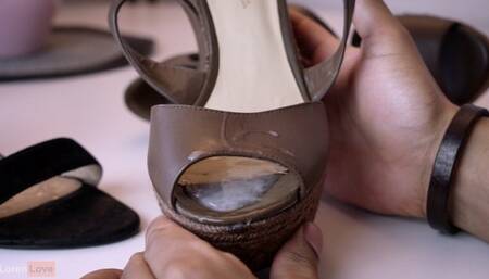 Perv Series Episode 2 - Secret Cum Loader Drops His Spunk in Loren's Work Wedges Leaving A Gooey Cum Sludge Remain