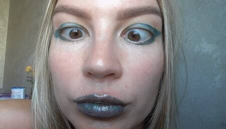 GREEN EYE SHADOW IS COMING OFF