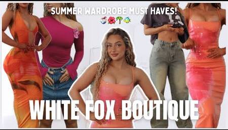 WHITE FOX BOUTIQUE TRY ON HAUL | TRENDY SUMMER FASHION TOPS, Vacation outfit ideas & discount code