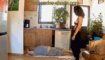 Our sadistic brutal Model Miss Ambre extreme sandals brutality (HARD VIDEO)