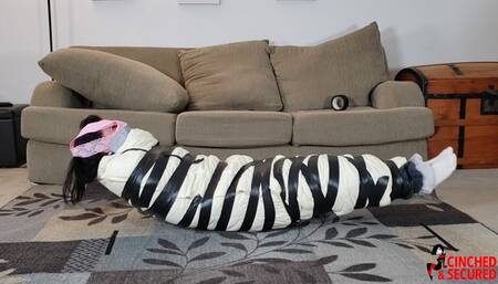 Lil Miz Unique - Mouth Packed, Mummified and Panty Hooded! (WMV Format)