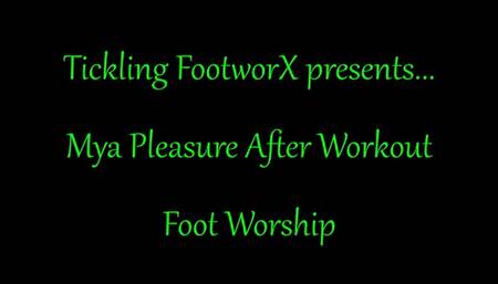 Mya Pleasure After Workout Foot Worship