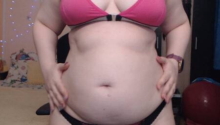 My belly rolls be rolling