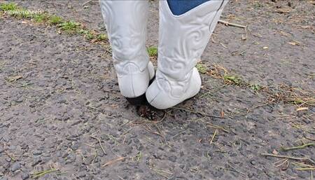 Walkover, Crush and Stomping Pinecones Under my Sexy Cowboy Boots