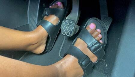 POV real time driving in my Birkenstock’s