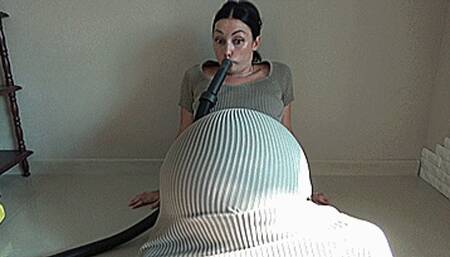 butt stuck between the wall