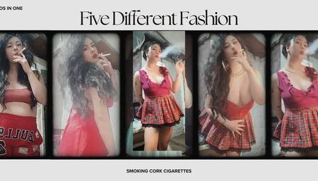 Five Different Fashion - Smoking Five Cork Cigarette - No Audio